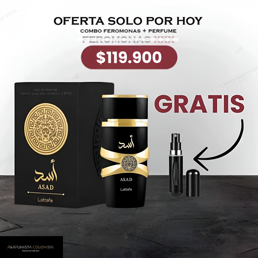 Lattafa Asad 100 ML + Perfumero GRATIS + Envío GRATIS.